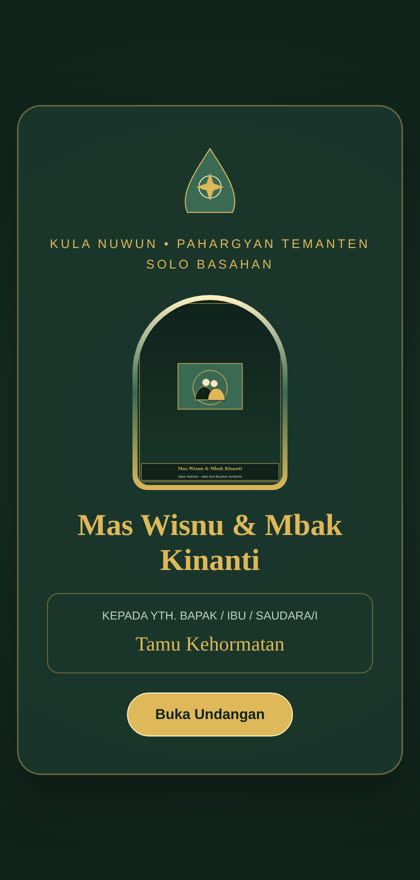 Pratinjau tema Sekar Dodotan — Adat Solo Basahan Surakarta
