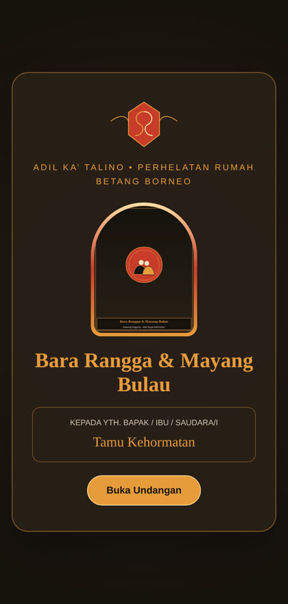 Pratinjau tema Talawang Enggang — Adat Dayak Kalimantan