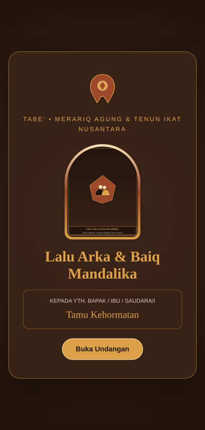 Pratinjau tema Mamuli Subahnale — Adat Nusa Tenggara