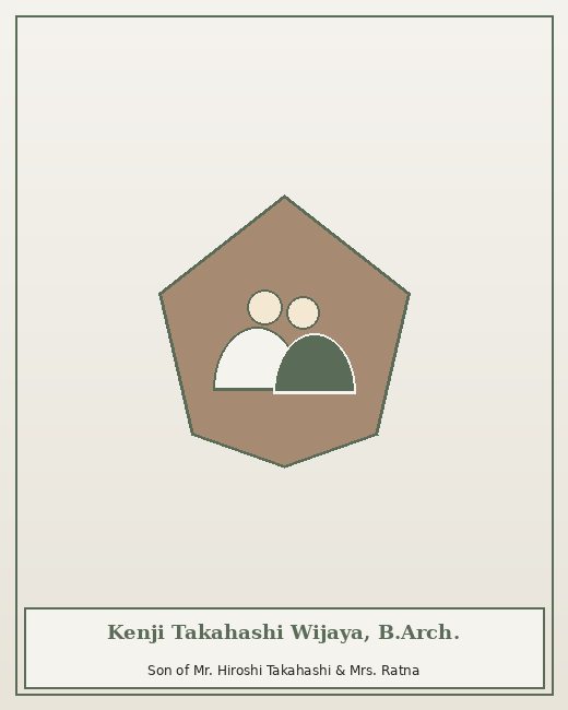 Kenji Takahashi Wijaya, B.Arch.